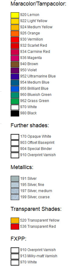 Kolory Farby MaraFlex FX