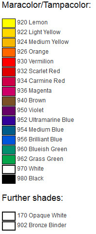 Kolory Farby MaraFlor TK