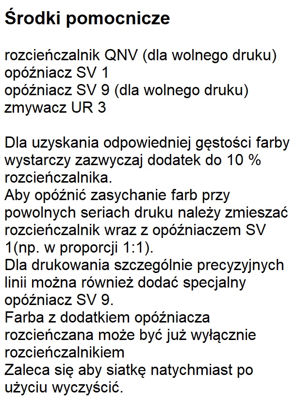 Środki pomocnicze Mara Prop PP